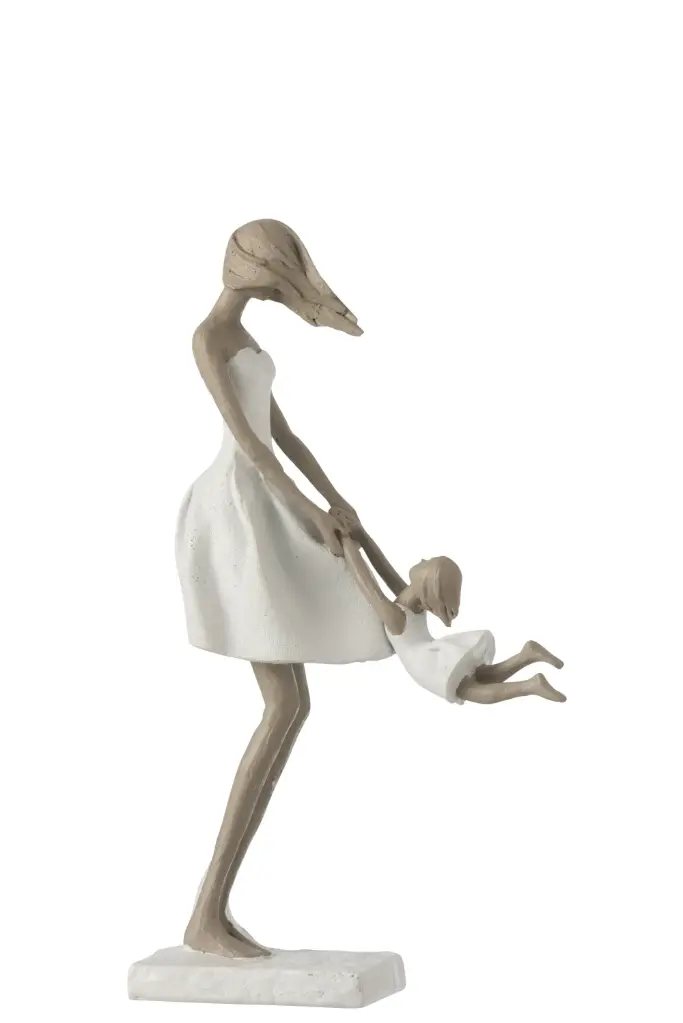 MERE JOUE FILLE RES BLA/TAU (8x19x31.5cm)
