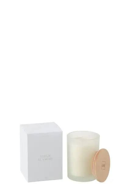 Bougie Senteur Accords Essentiels Fleur Blanche-38h (8.5x8.5x12.5cm)