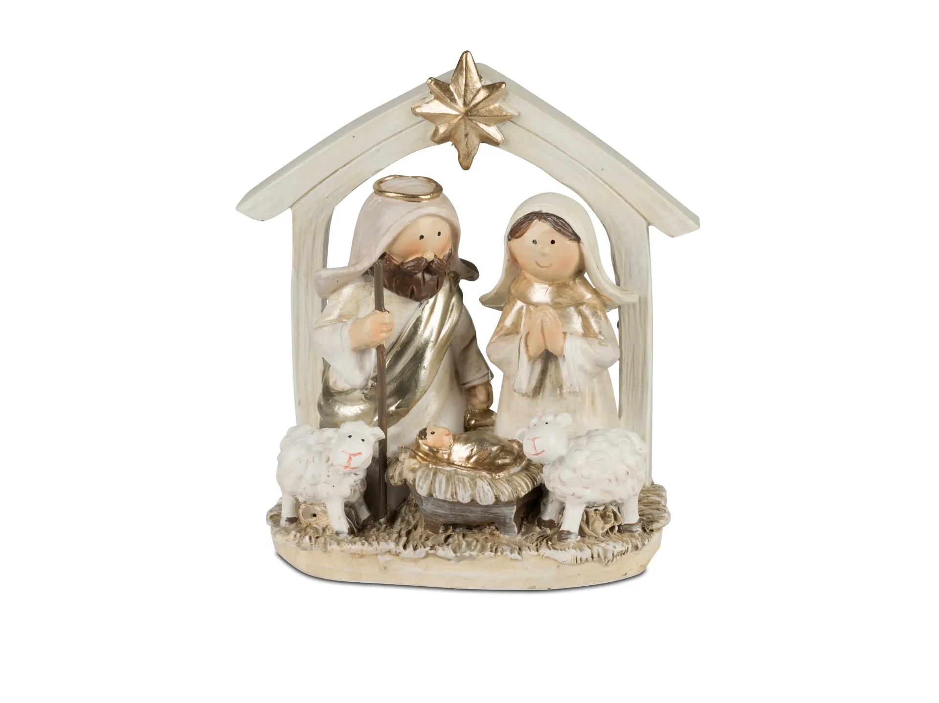 Creche 12cm peint a la main