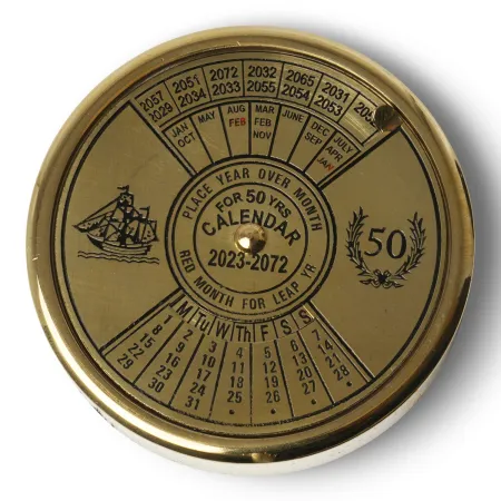 Calendrier laiton 50ans