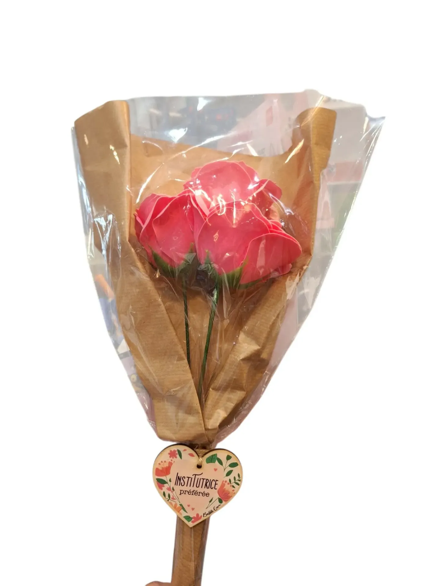 Bouquet fleur savon " institutrice préférée"