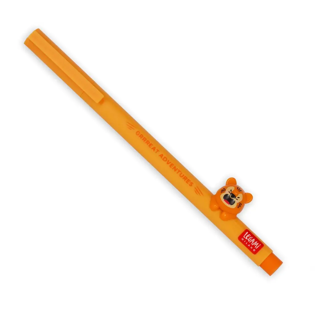 [CPP0008] GEL PEN WITH ANIMAL DECORATION lovely friends Tigre
