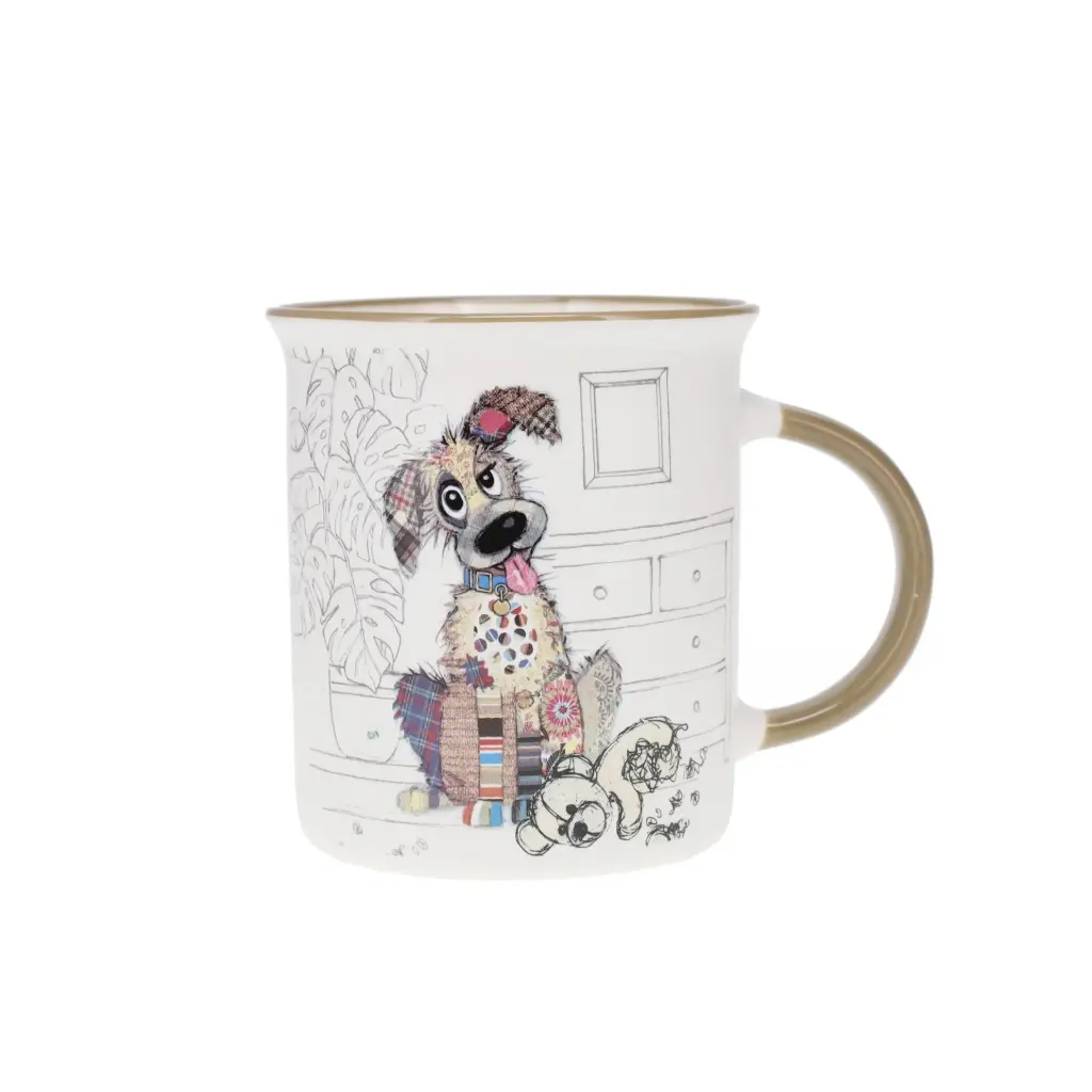 [POMUG21U204 ] MUG TIMBALE DROIT M 320 ML KOOK CHIEN