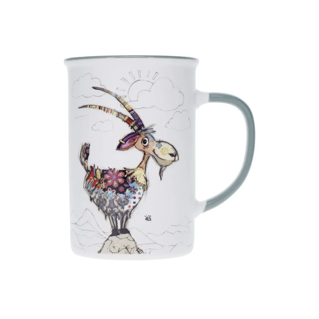[POMUG21U308] MUG TIMBALE DROIT L 360 ML KOOK BOUQUETIN