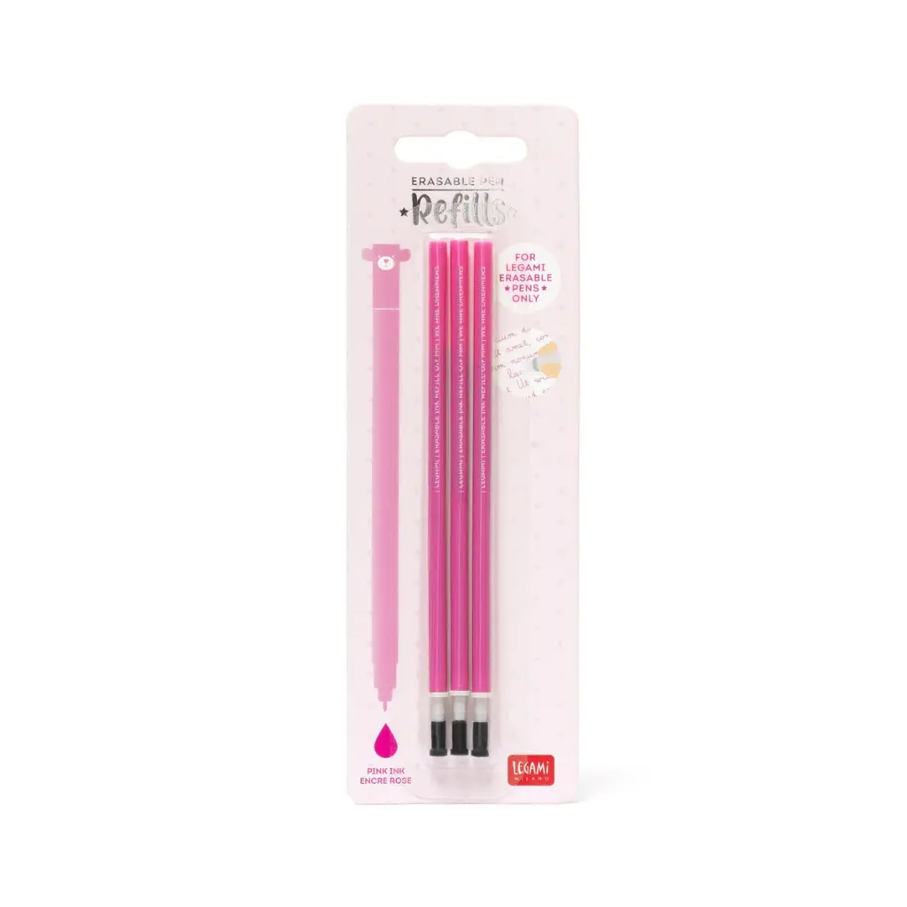 [REFEP0008] 4 PCS ERASABLE PEN REFILLS - ERASABLE PEN REFILLS PINK