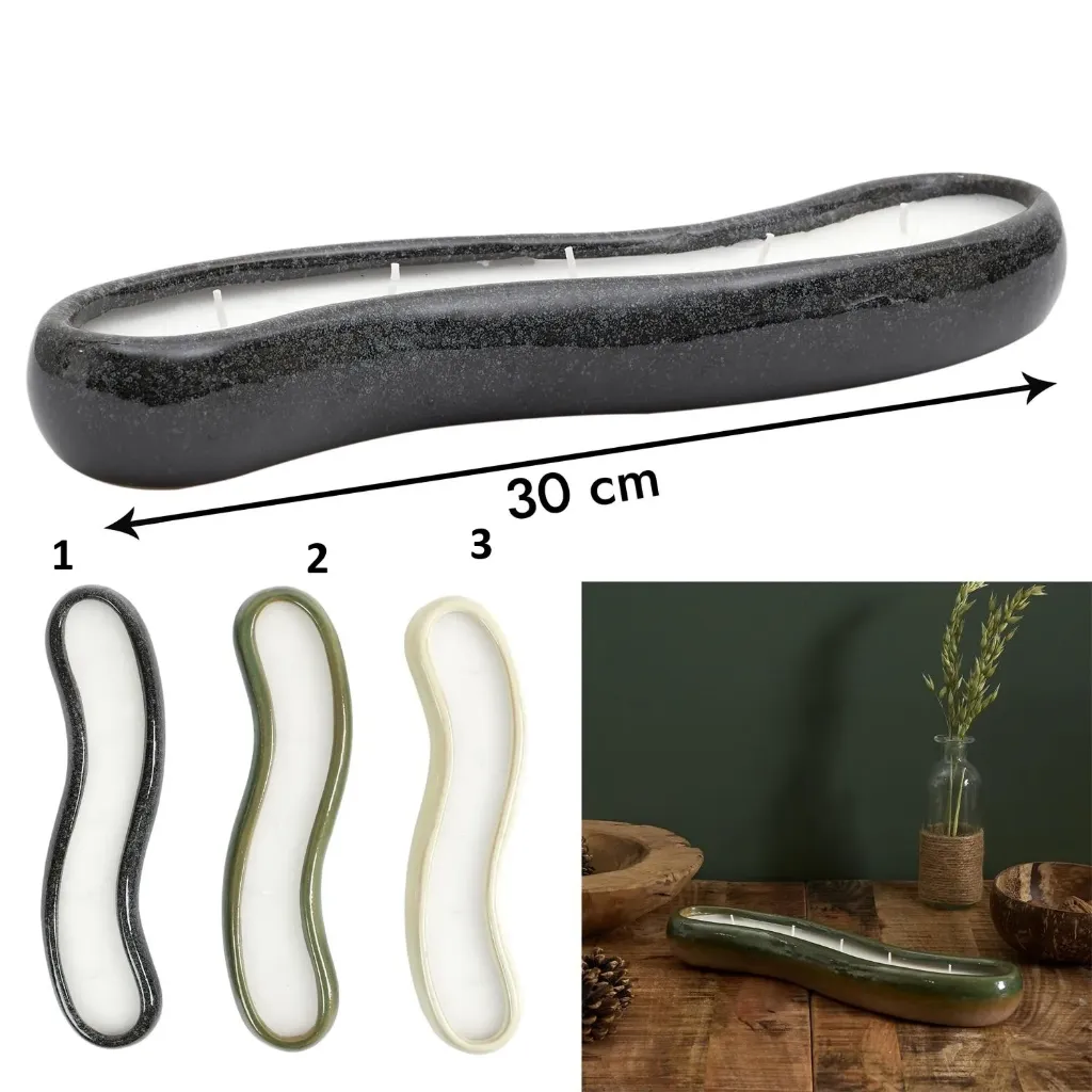 BOUGIE PARFUMEE CERAMIQUE GLAZE L30CM