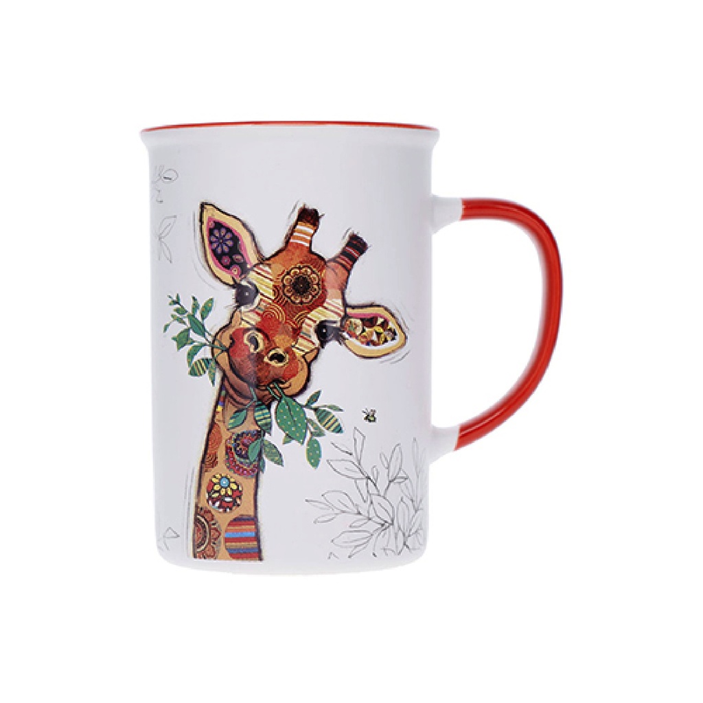 [POMUG21U310] MUG TIMBALE DROIT L 360 ML KOOK GIRAFE