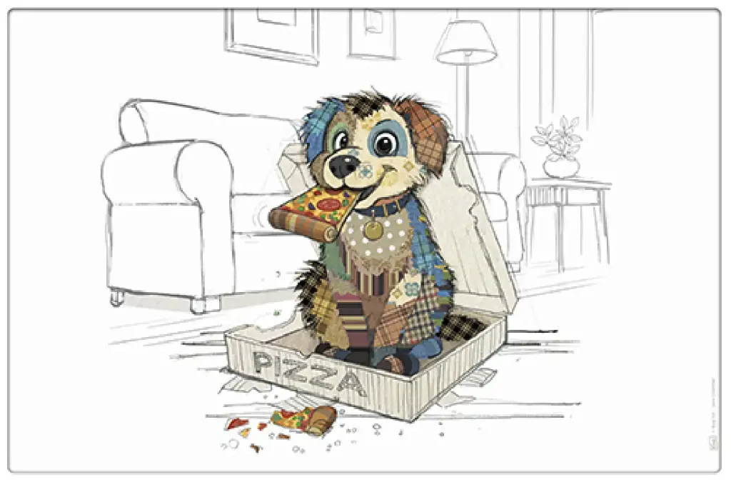 [STA21U25] SET DE TABLE KOOK CHIOT GOURMAND