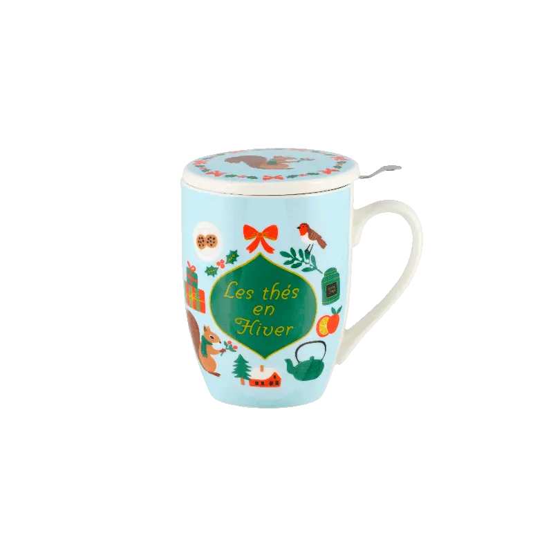 [P058-C158035] Tisanière TUDOR (+ filtre) Les thés en hiver