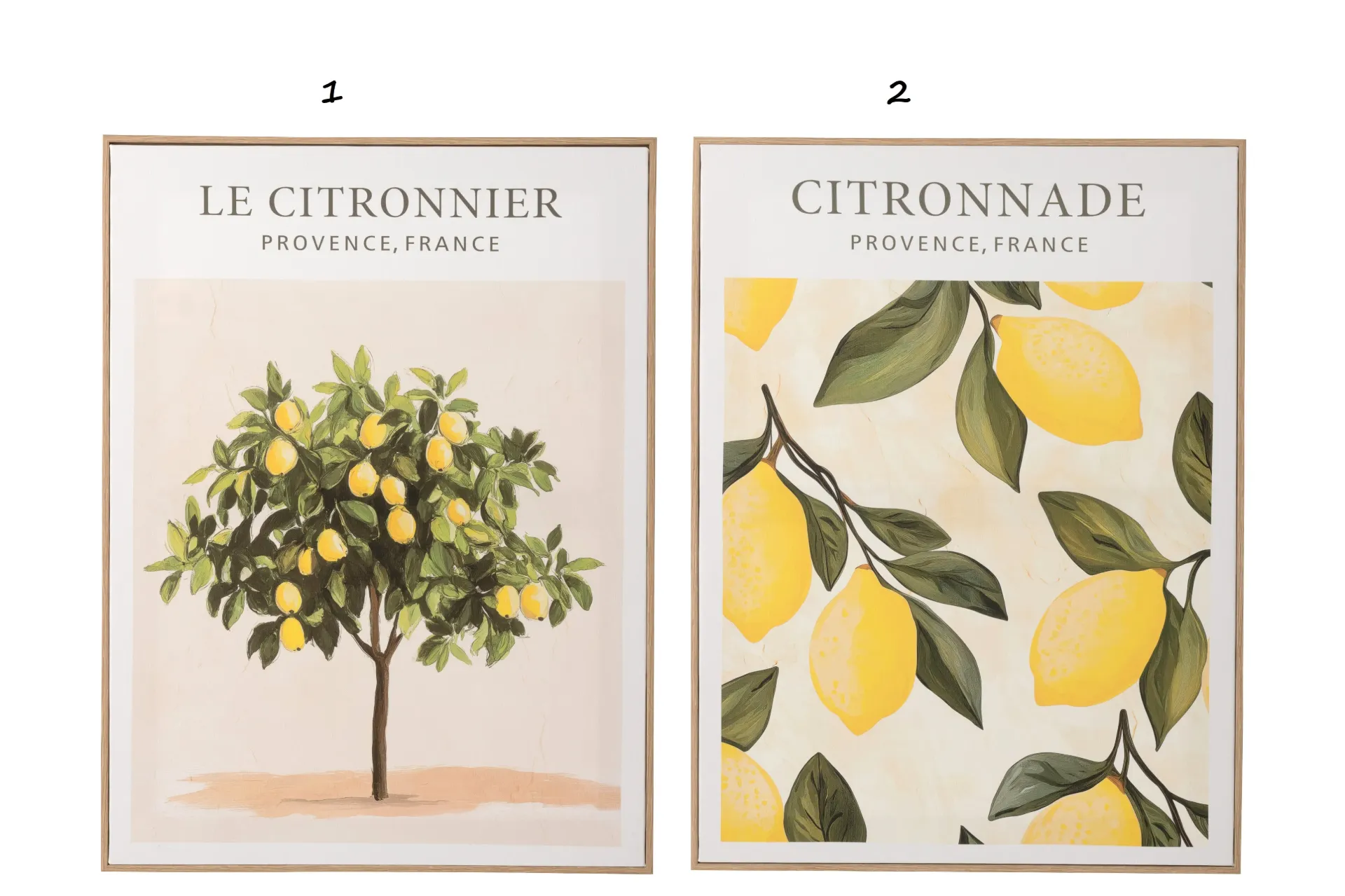 [62313] Décoration Murale Citronnier Toile Multicolore