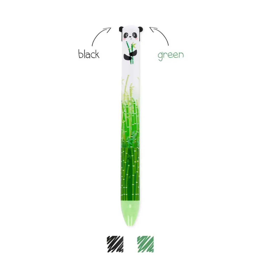 Stylo à Bille à Deux Couleurs Panda - Click&Clack