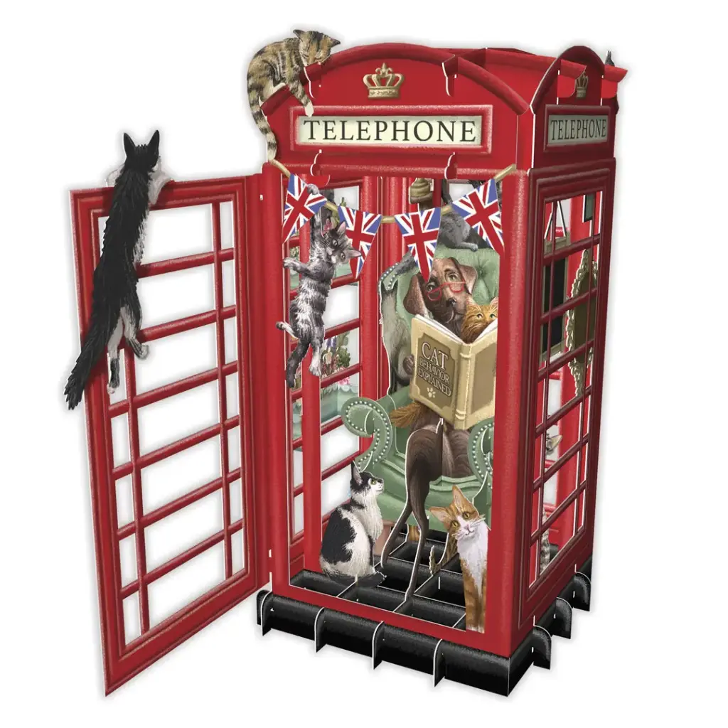 [3D044] Carte 3D cabine telephonique londres