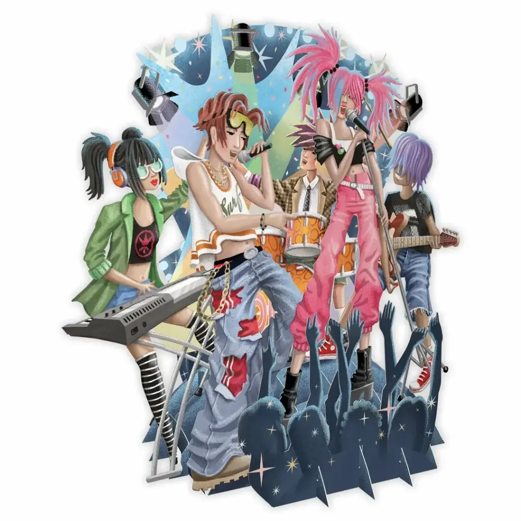 [TW069] Carte 3D pop up groupe musical