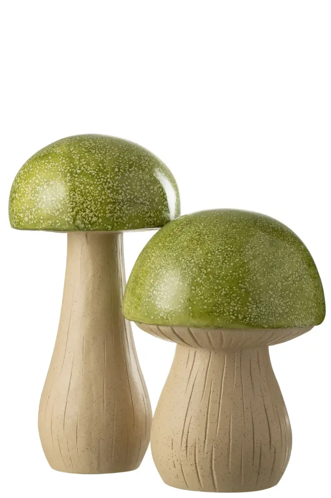 [51388] Set 2 Champignon Extérieur Mgo Vert
