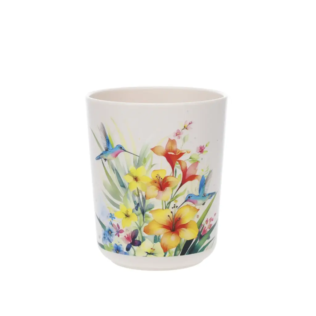 VERRE 280 ML PLASTIQUE RECYCLE PORTFOLIO COLIBRIS