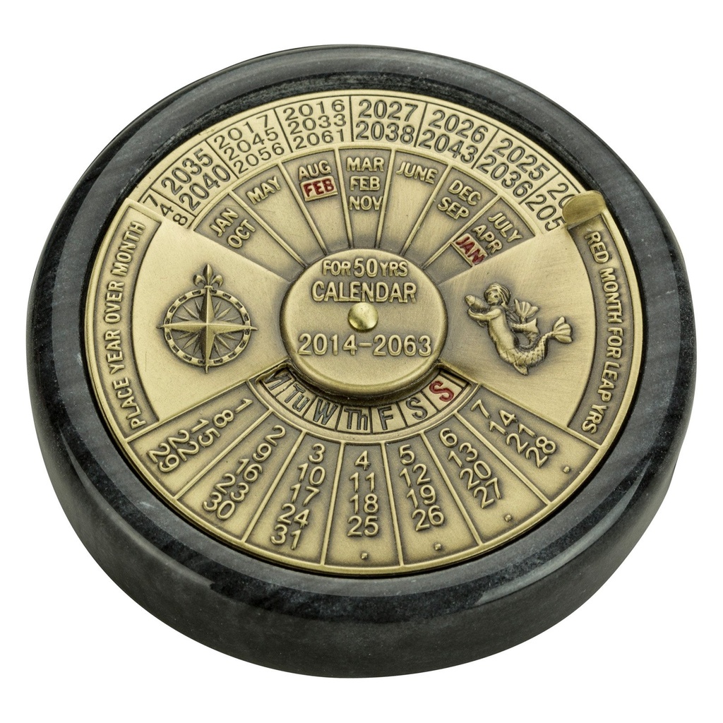 Calendrier 50 ans sur marbre 7.5cm