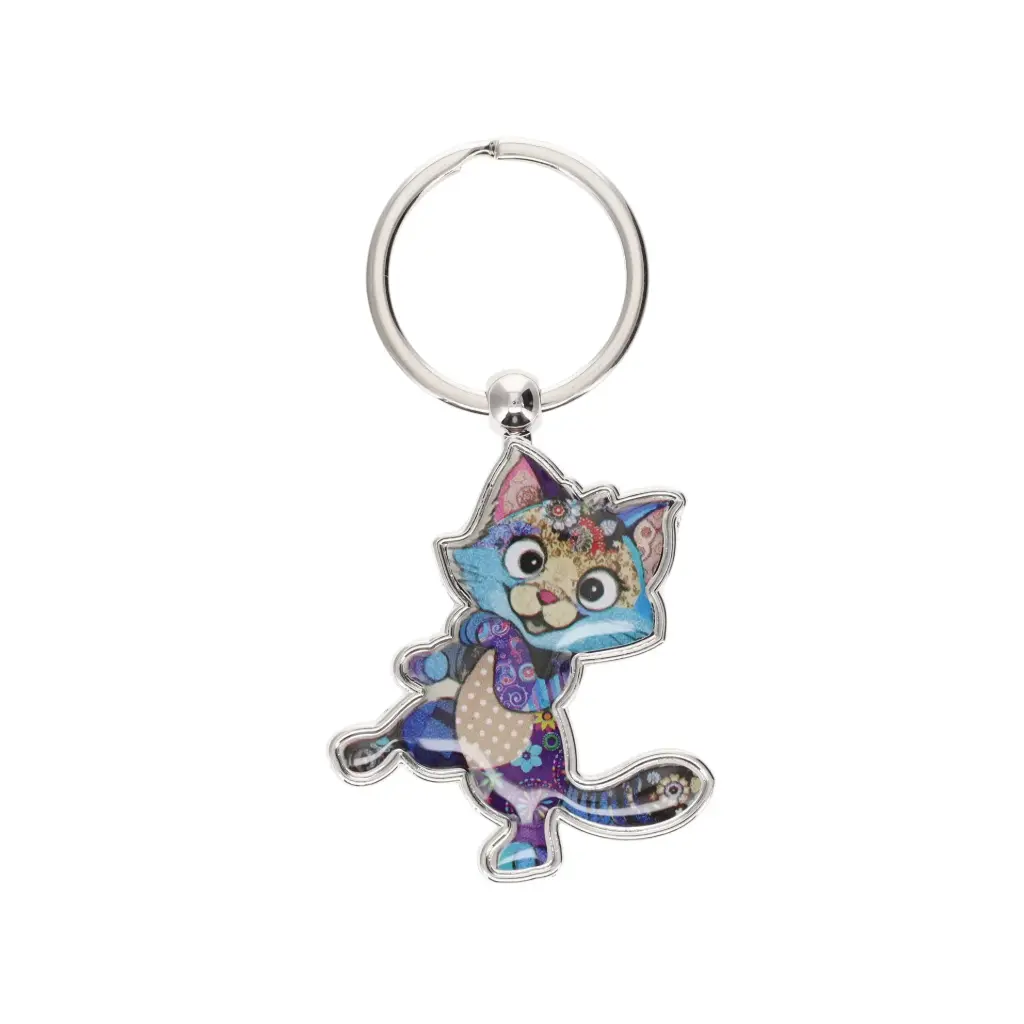 PORTE CLE EN FORME EN METAL KOOK CHATON DANSE