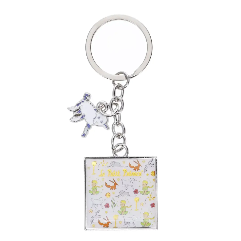 PORTE CLE CHARMS EN METAL LE PETIT PRINCE BLANC LIBERTY