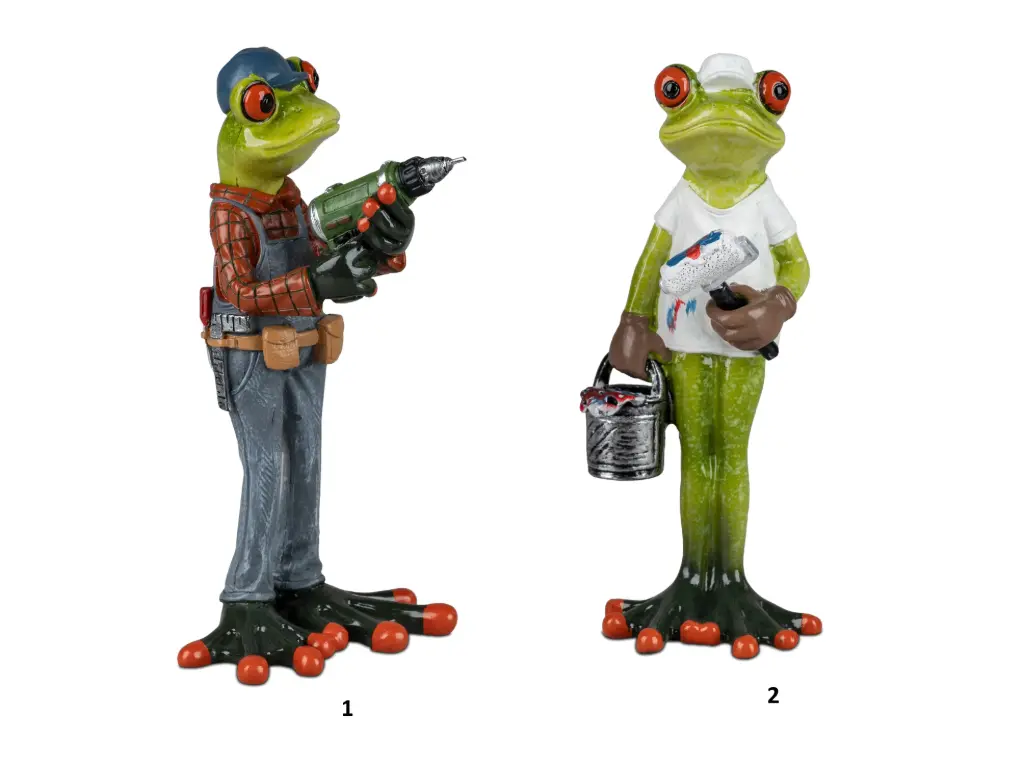 [7 17 82 5] Grenouille  16cm bricoleur, peintre