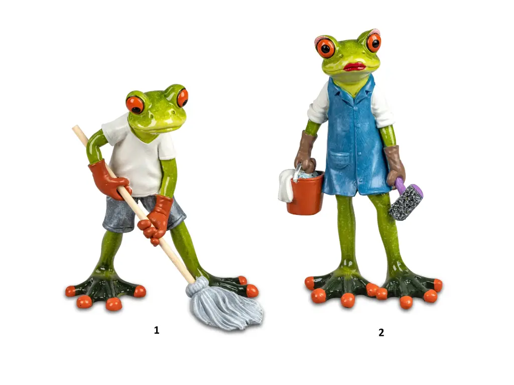 [7 17 73 3] Grenouille ménage 15cm