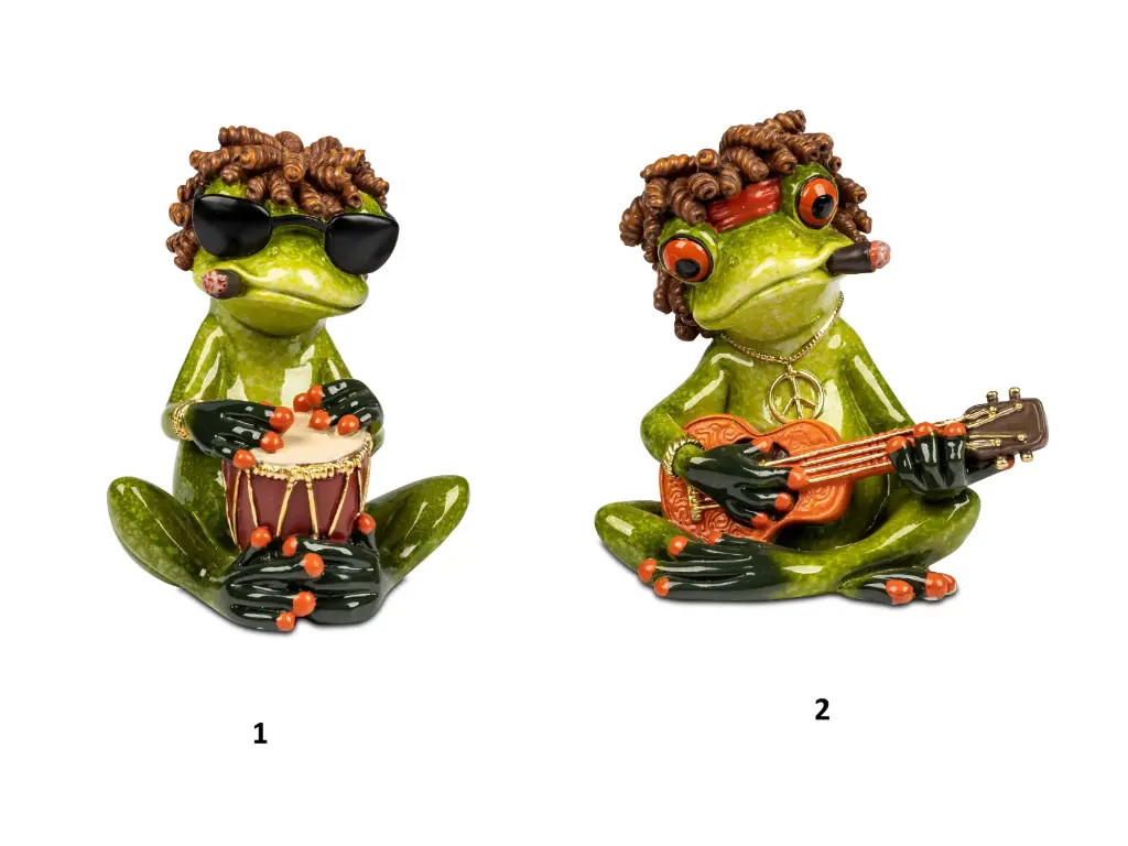 Grenouille reggae 10cm