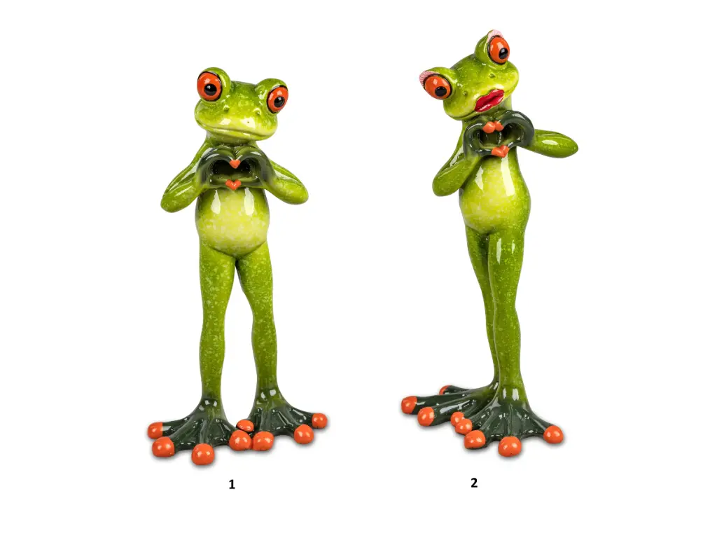 Grenouille Cœur main 16cm