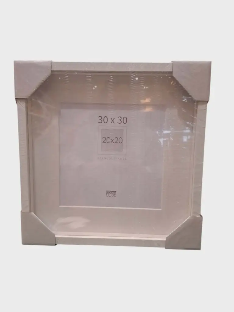 Cadre boitier blanc 30x30 pp 20x20