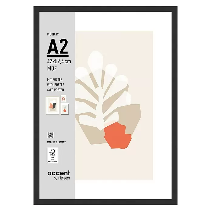 Cadre ready made accent noir  A2 42x59.4