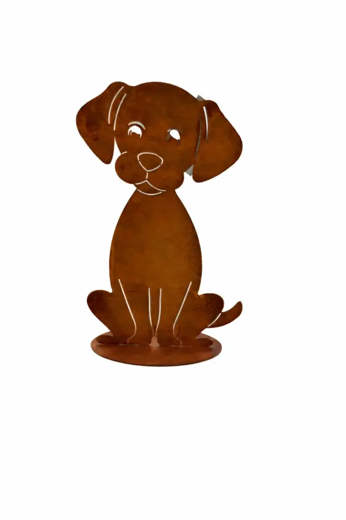 Petit chien assis Ecorouille
