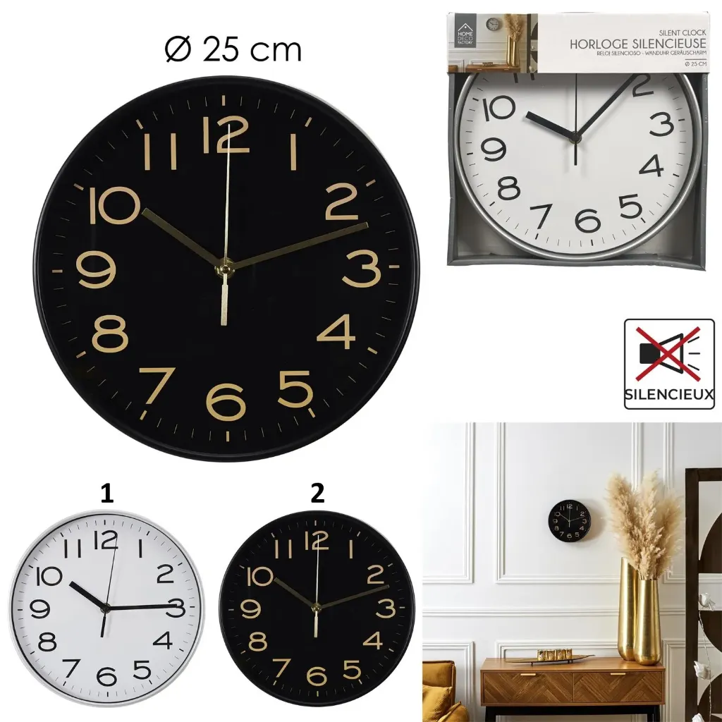 HORLOGE SILENCIEUSE STUDIO D25CM