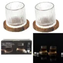 VERRE A WHISKY SUPPORT ACACIA