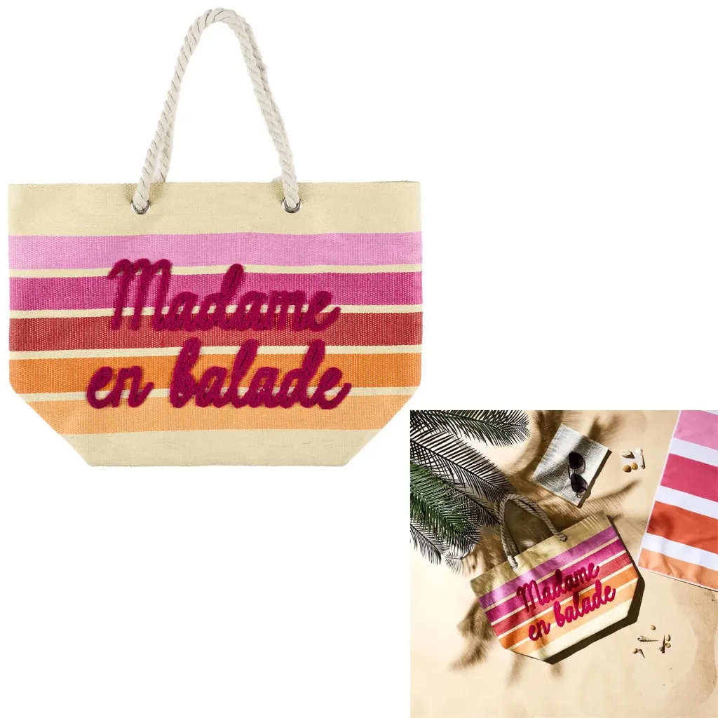 SAC DE PLAGE RAYURES