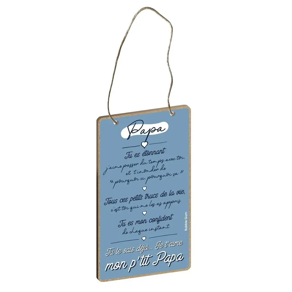 [PLAQMU007] Plaque murale déco - Papa …