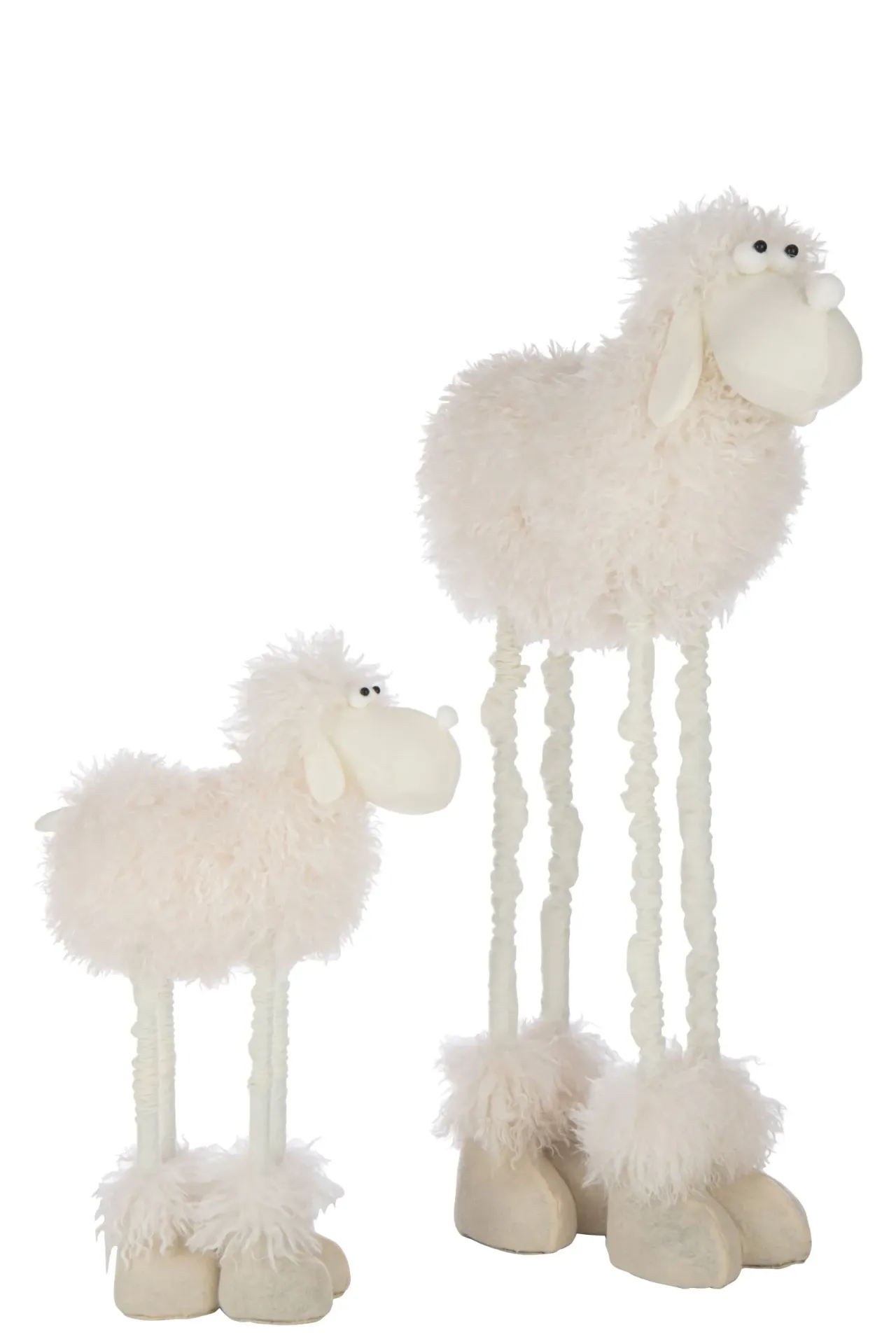 [59523] Mouton Télescopique Polyester Blanc Large (44x17x98cm)