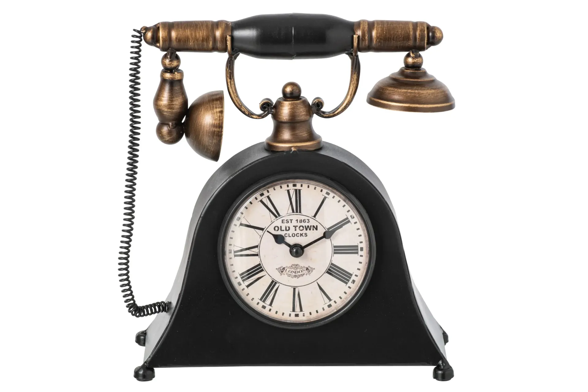 Horloge Métal Noir téléphone
