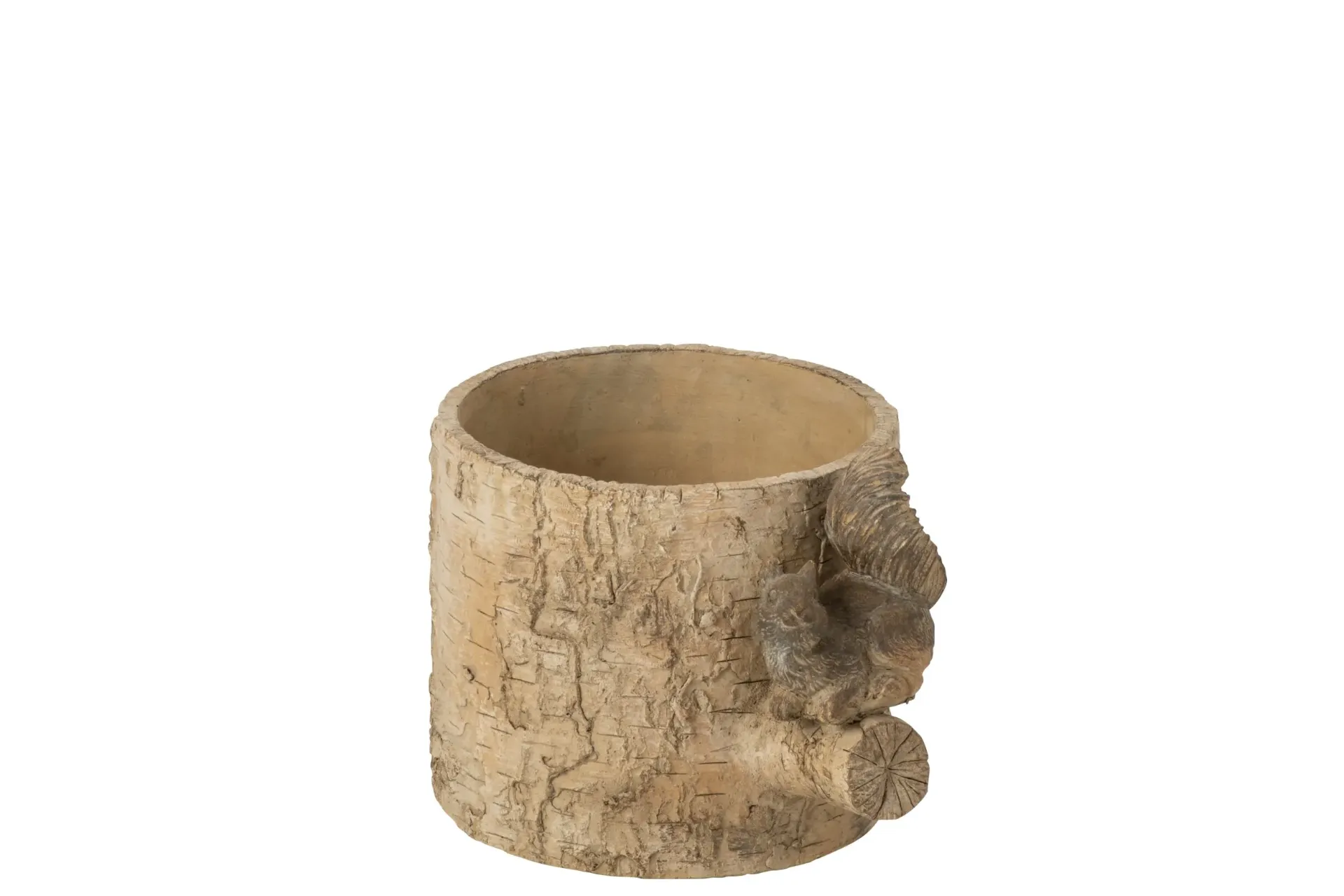 Cache-pot Écureuil Ciment Beige/Marron Small