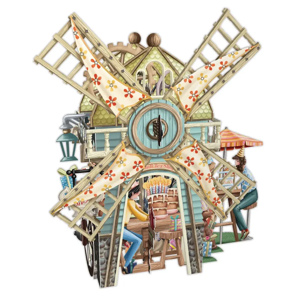 [3D025] Carte 3D Salon de thé du moulin à vent