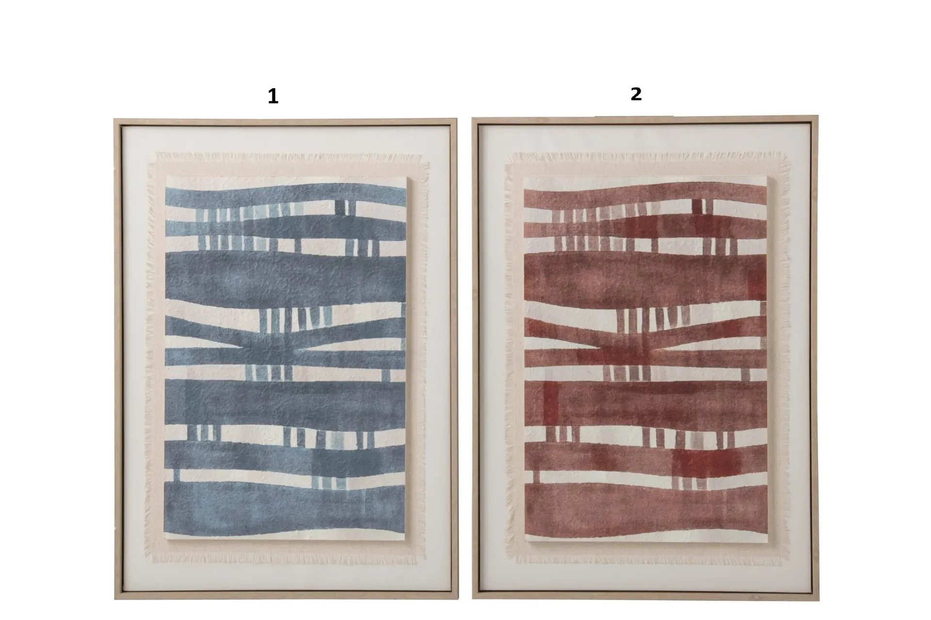 [267330] Tableau Toile Bleu Foncé/Rouille