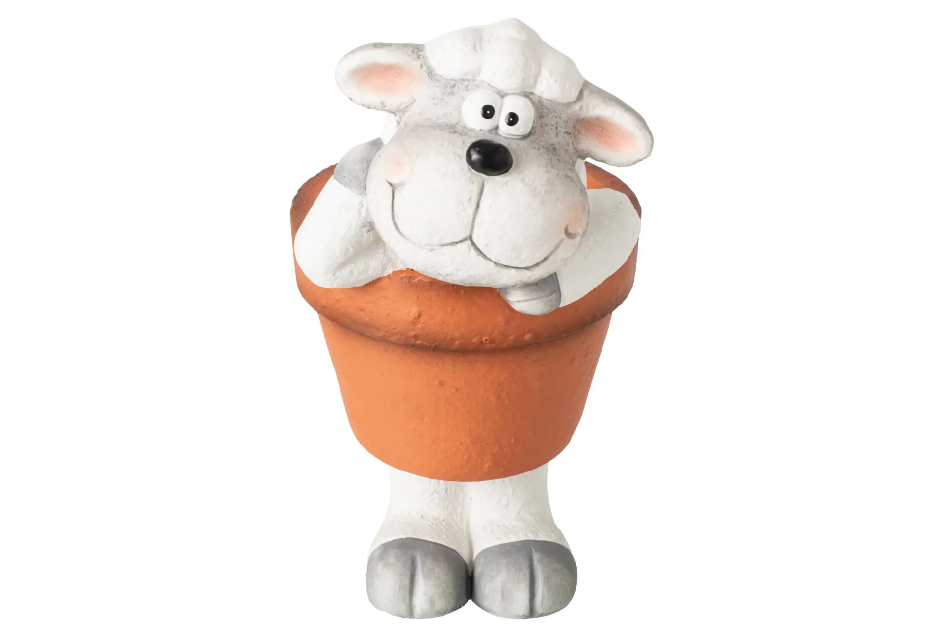 Mouton En Pot Magnésium Gris/Marron
