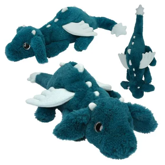 Snukis Dragon en peluche pétrole