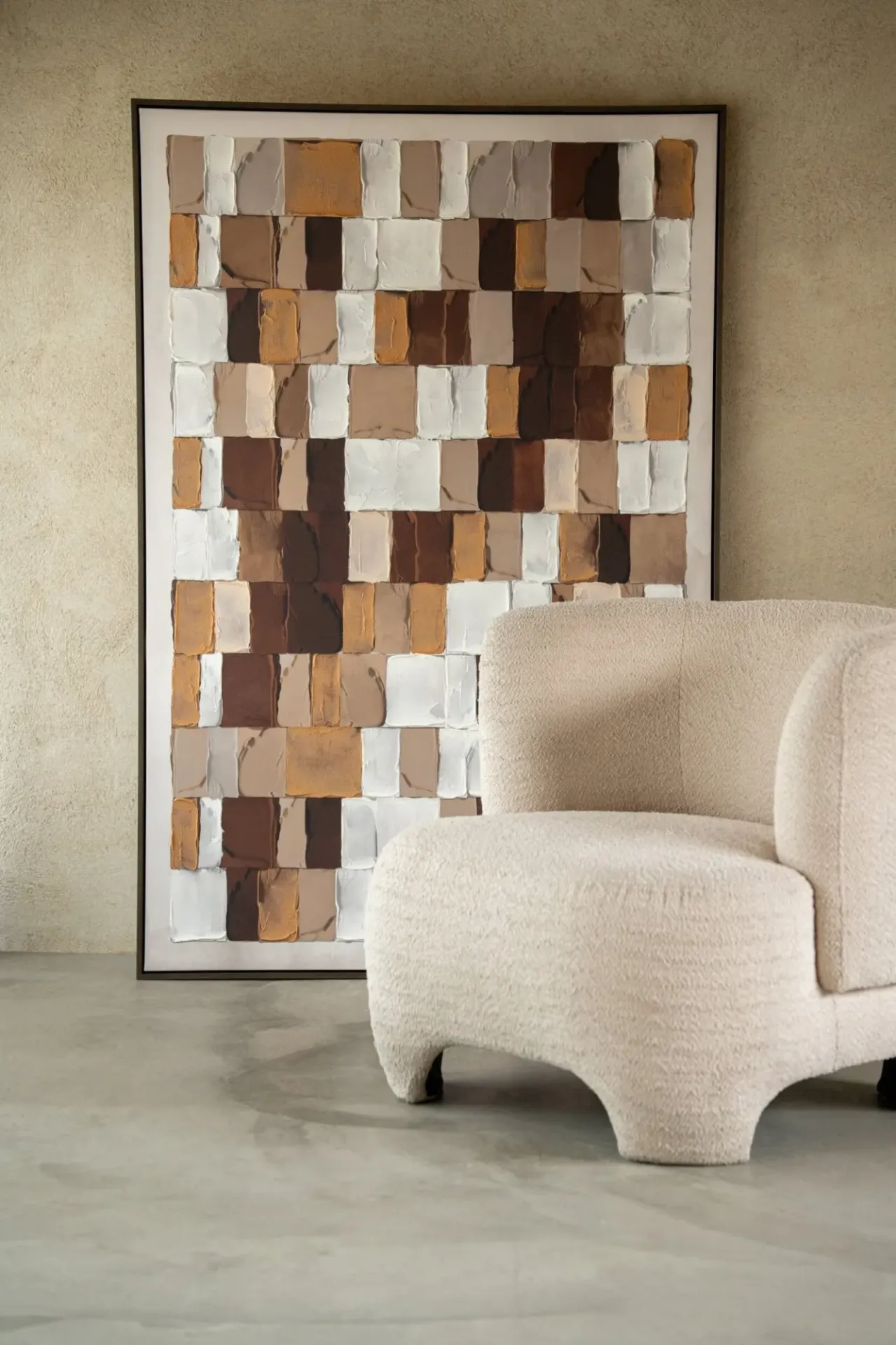 Tableau Mosaïque Polystyrène Marron