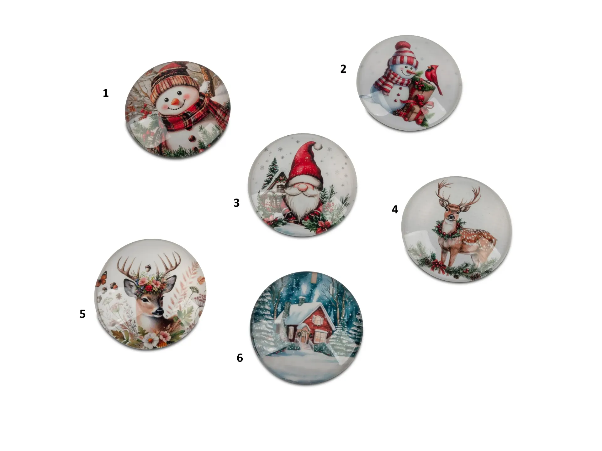 [7 20 57 3] Magnet de Noël 5 cm