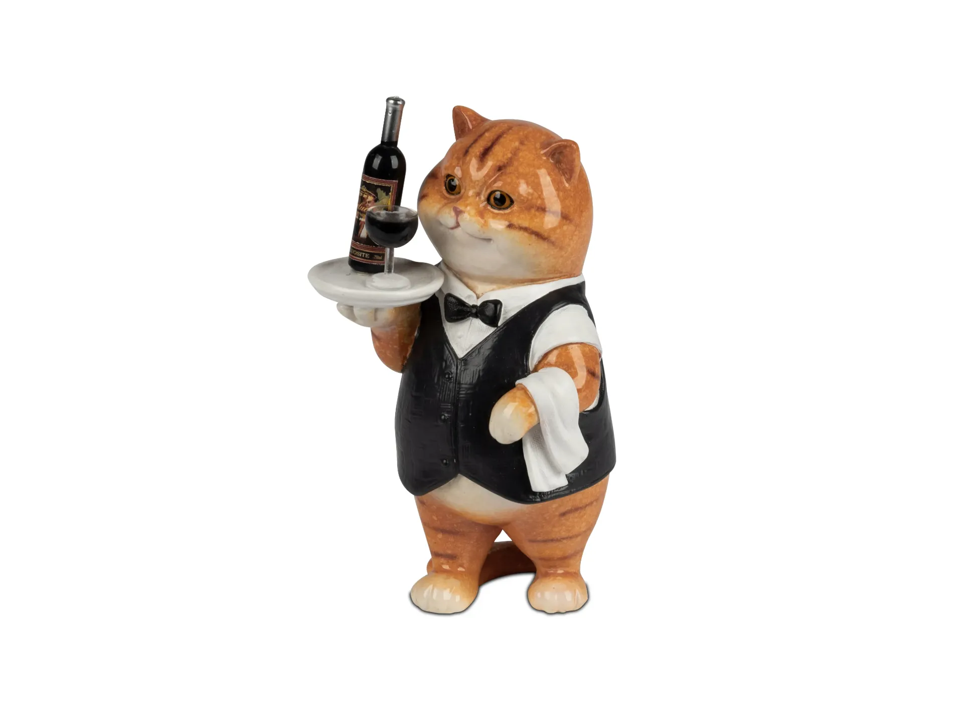 Chat serveur 14cm peint à la main