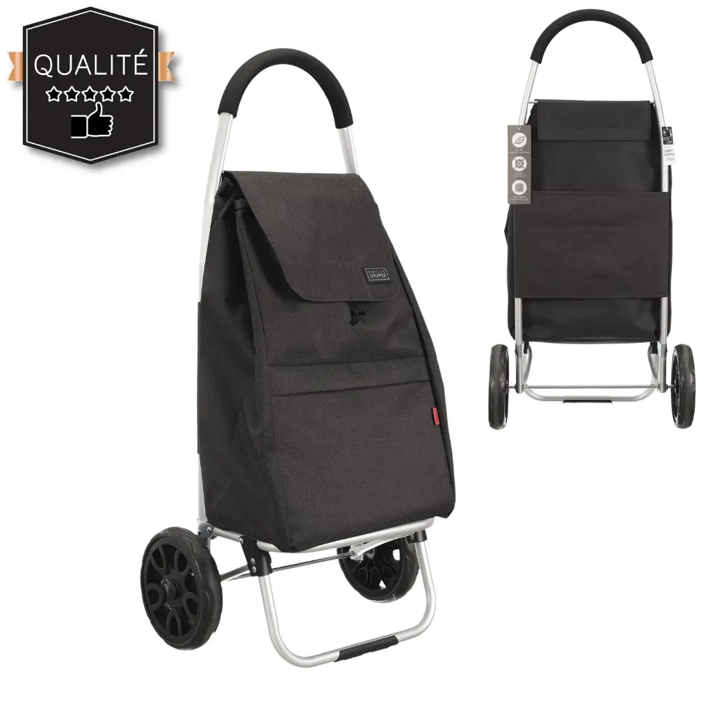 CHARIOT SHOPPING HAUT DE GAMME 2 ROUES