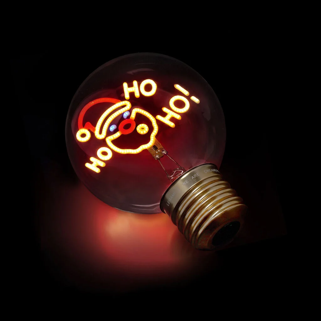 [CLB0025] Lampe de table en forme d'ampoule - Père Noël - XL